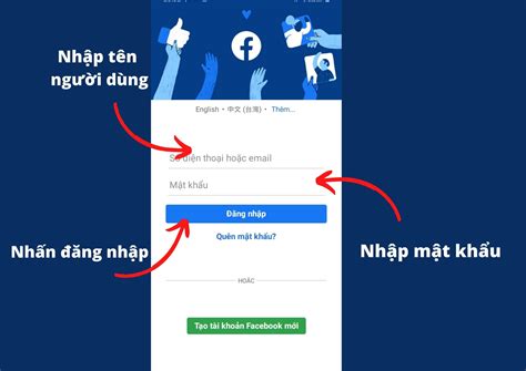 đăng nhập Facebook